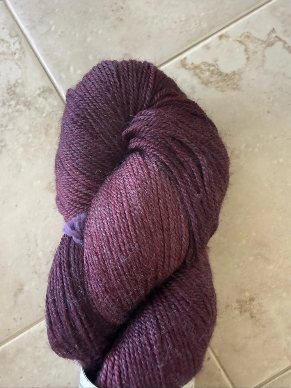 Lorna's Laces Hand-Dyed Yarn in Plum - The “L”